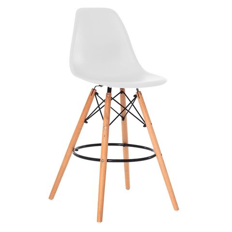 Banqueta Alta Charles Eames Eiffel 133bpp:branco/1 Branco