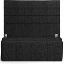 Ver imagem 4 de Kit Cabeceira Cama Box King 195cm com Calçadeira Roma W01 Linho Chumbo - Lyam Lyam Decor