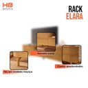 Ver imagem 5 de Rack Bancada Elara Cinamomo com Mesa de Centro Liz e Aparador Fiero Off White Cinamomo - Hb Móveis