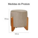 Ver imagem 5 de Poltrona Balanço c/ Puff Melinda Suede Cappuccino