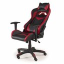 Ver imagem 2 de Cadeira Gamer Eagle Estofado Courino Vermelho e Preto com Base Rodizio Preta - 73813