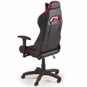 Ver imagem 3 de Cadeira Gamer Eagle Estofado Courino Vermelho e Preto com Base Rodizio Preta - 73813