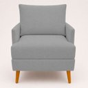 Ver mais imagens de Kit 2 Poltronas Decorativas Serena para Sala Recepção Escritório Bouclé Premium Luxo Contemporâneas