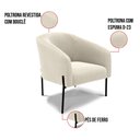 Ver imagem 3 de Poltrona Decorativa Pé de Ferro Preto Stella Bouclê D03 - D'Rossi