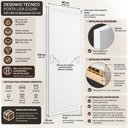Ver imagem 7 de Porta Madeira Lisa 210x80 Pronta Instalar Acabamento UV:Branco