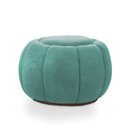 Ver imagem 1 de Puff Redondo Orgânico para Sala Cloud Bouclê Azul Turquesa E03 - D’Rossi