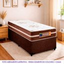 Ver imagem 2 de Cama Box Solteiro Suede + Colchão Molas Ensacadas Texas Prime Colchões 88cm Marrom
