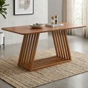 Ver imagem 2 de Mesa de Jantar 6 Lugares Tampo MDF 180x90 cm 22177 Cinamomo Natuem