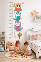 Ver imagem 5 de Adesivo Parede Régua Crescimento Coruja 88x126 Quarto Infantil