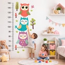 Ver imagem 3 de Adesivo Parede Régua Crescimento Coruja 88x126 Quarto Infantil