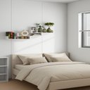 Ver imagem 2 de Kit 03 Prateleiras U 60cm Decoração Porta Livros Sala Branco
