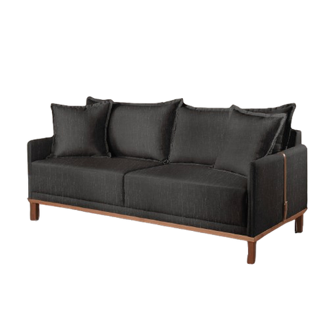 Sofá Ravena Linho 1,8m Cinza:Cinza Claro