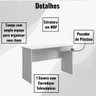Mesa para Computador 1 Gaveta Moblis:branco - 3