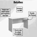 Ver imagem 3 de Mesa para Computador 1 Gaveta Moblis:branco