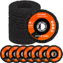 Ver imagem 1 de 7 X Discos Flap Strip 115mm X 22mm 4.1/2" Polidor Removedor Tinta Fundos Vernizes 7xfstrip-115mm-pto