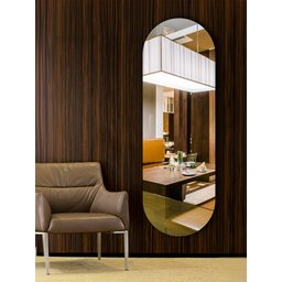 Espelho Cápsula Gigante 150x50 Corpo Inteiro Diferente Preto - 2