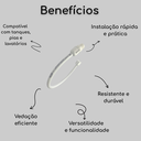 Ver imagem 6 de Kit Gabinete Banheiro Preto Cuba Espelho Torneira Preta Valvula Sifão Engate Completo