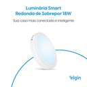 Ver imagem 2 de Luminária de Sobrepor LED Inteligente Smart 18W Bivolt RGB Controle Via Aplicativo Elgin