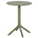 Ver imagem 1 de Mesa de Jantar Redonda Área Externa Drops Rivatti 60 Cm (largura) Polipropileno Verde 75 Cm (altura