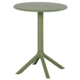 Mesa de Jantar Redonda Área Externa Drops Rivatti 60 Cm (largura) Polipropileno Verde 75 Cm (altura - 1