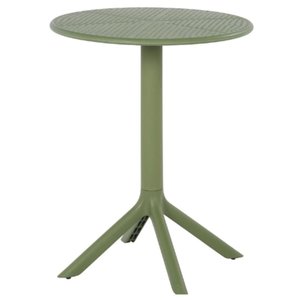 Mesa de Jantar Redonda Área Externa Drops Rivatti 60 Cm (largura) Polipropileno Verde 75 Cm (altura