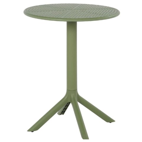 Mesa de Jantar Redonda Área Externa Drops Rivatti 60 Cm (largura) Polipropileno Verde 75 Cm (altura