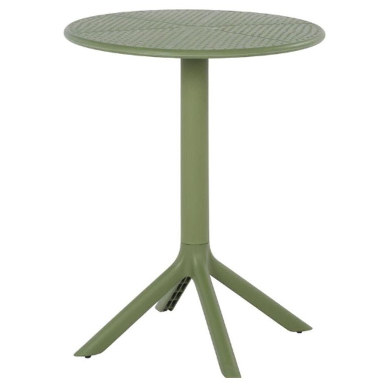 Mesa de Jantar Redonda Área Externa Drops Rivatti 60 Cm (largura) Polipropileno Verde 75 Cm (altura