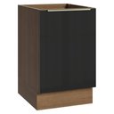 Ver imagem 1 de Balcão de Cozinha 50 Cm 1 Porta (sem Tampo) Rustic/preto Lux Madesa Rustic/preto