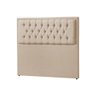 Cabeceira Queen Casal Box Estofada Veneza 160cm Linho Bege - Luxo Estofados - 2