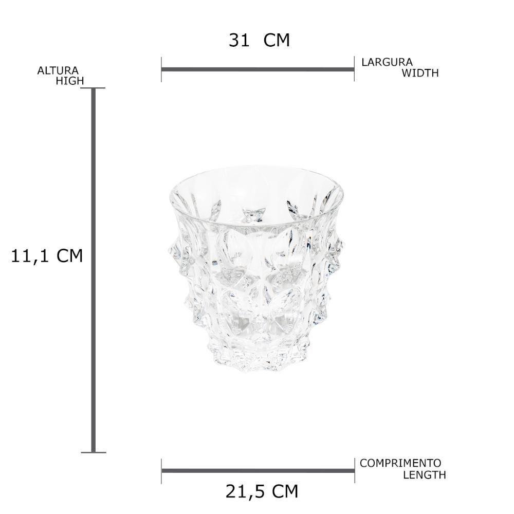 Jg 6 Copos de Cristal Bohemia Fortune 300ml - 3