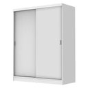 Ver imagem 2 de Quarto Completo com Guarda-Roupa Luke e Cabeceira com 2 Mesas de Cabeceira Madesa Branco Cor:Branco