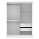 Ver imagem 6 de Quarto Completo com Guarda-Roupa Luke e Cabeceira com 2 Mesas de Cabeceira Madesa Branco Cor:Branco