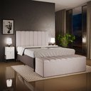 Ver imagem 2 de Calçadeira Recamier Baú para Cama Queen Dália 160x50 Cm W01 Linho Cru - Lyam Decor