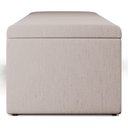 Ver imagem 7 de Calçadeira Recamier Baú para Cama Queen Dália 160x50 Cm W01 Linho Cru - Lyam Decor