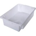 Ver imagem 5 de 6 Caixas Organizadoras Plasvale 15L Empilháveis Brancas Carnes Vegetais Cozinha