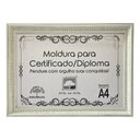 Ver imagem 1 de Moldura A4 Quadro Certificado Diploma de Luxo e Tela Acetato Arte na Arte Moldura A-4 Moldura Branca