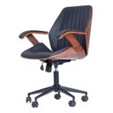 Ver imagem 4 de Cadeira de Escritório Ergonômica Giratória Diretor Executiva Couro Saragoça Office Cor:preto