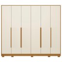 Ver imagem 3 de Guarda Roupa Casal Meraki A02 6 Portas 6 Gavetas 270cm Cinamomo-Off Mpozenato