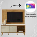 Ver imagem 5 de Rack Bancada e Painel para Tv de 60 Polegadas Cronos - Cumaru/opala