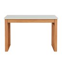 Ver imagem 4 de Mesa Escrivaninha Industrial com Gaveta Dalla Costa 100% Mdf Cor:off White com Freijó