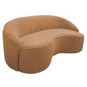 Ver imagem 1 de Sofá Curvo Montserrat 230cm 04 Lugares Bouclé Terracota - Nexta Casa