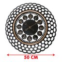 Ver imagem 4 de Relógio Decorativo Vazado de Parede Elegante Vintage de 50cm
