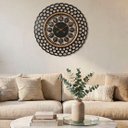 Ver imagem 2 de Relógio Decorativo Vazado de Parede Elegante Vintage de 50cm