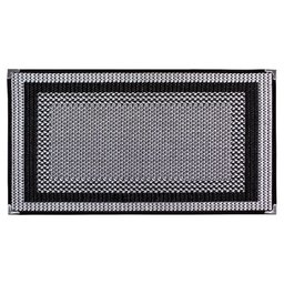 Tapete Sisal Sala Quarto 2,00x2,50 Preto/ Cinza S-587 - 2