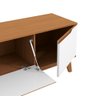Rack Kappesberg 3 Portas Canela/branco 180cm - 6