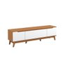 Rack Kappesberg 3 Portas Canela/branco 180cm - 2