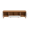 Rack Kappesberg 3 Portas Canela/branco 180cm - 8