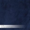 Ver imagem 5 de Poltrona Decorativa Sala de Estar Base de Madeira Euro Veludo Azul Marinho - Gran Belo