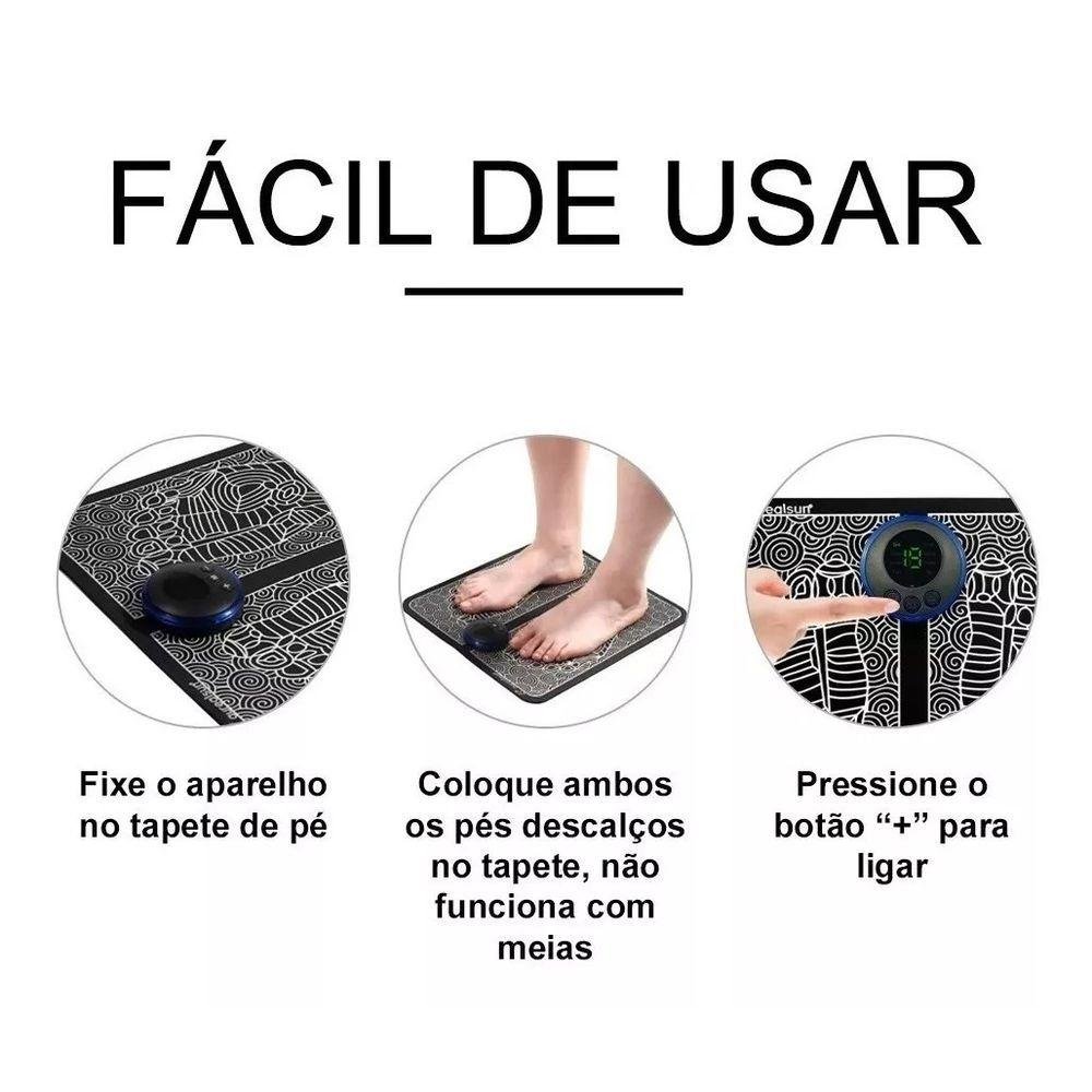 Massageador para Pés Pernas Ems Magnético Relaxante Pro - 2