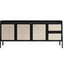 Ver imagem 3 de Balcão Buffet 183cm com Pés de Madeira Oslo - Nero